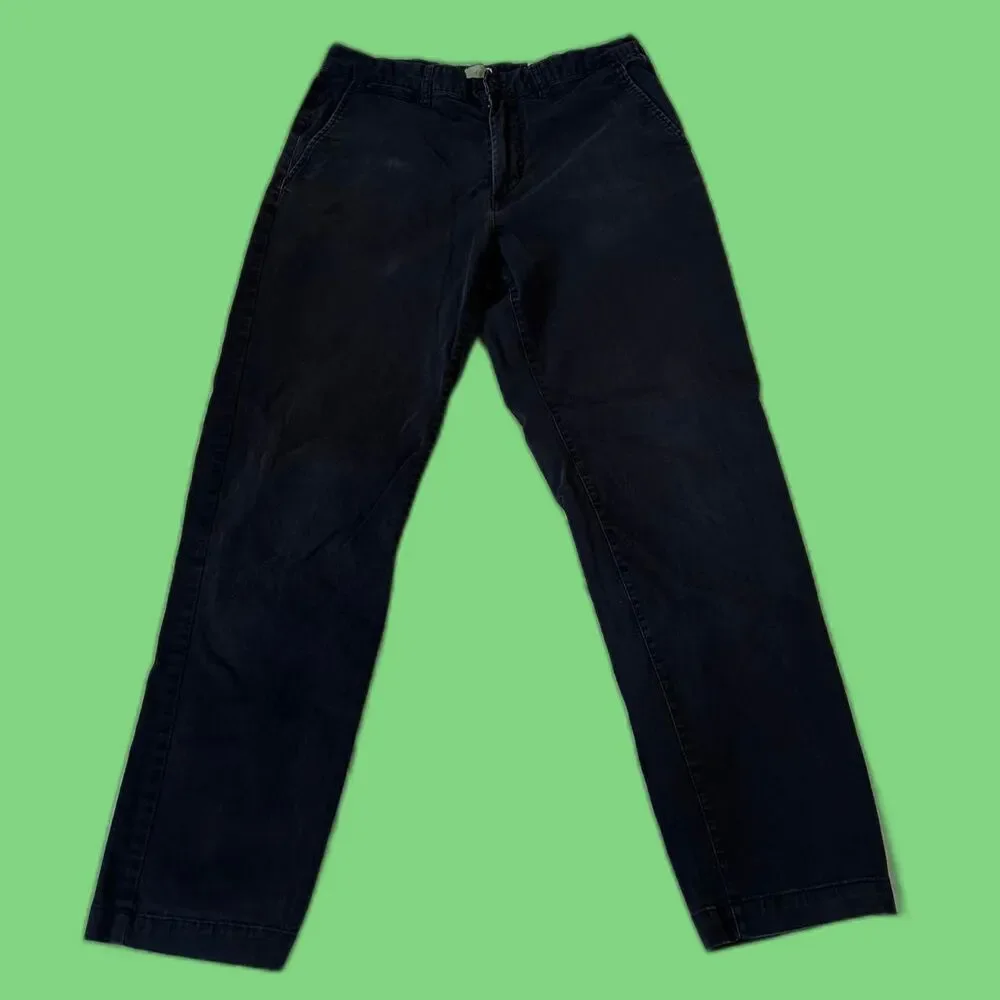 H&M Charcoal Regular Fit Stretch Black pants